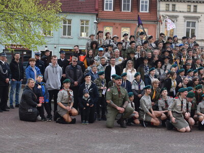 XV rajd harcerski zainaugurowano w rynku miejskim w Sulęcinie.