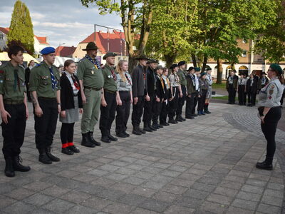 XV rajd harcerski zainaugurowano w rynku miejskim w Sulęcinie.
