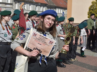 Zakończenie XV Rajdu Harcerskiego "Czerwona Jedynka". 