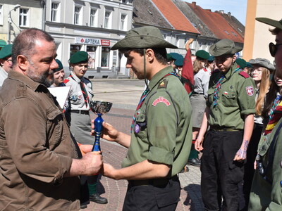 Zakończenie XV Rajdu Harcerskiego "Czerwona Jedynka". 