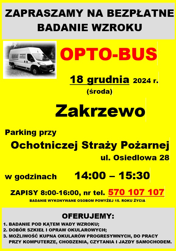 Bezpłatne badania wzroku