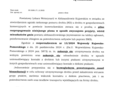 PTASIA GRYPA- WAŻNA INFORMACJA 1