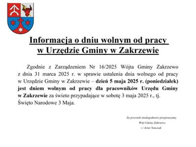 Dzien wolny od pracy