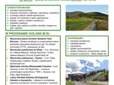 Kolonie dla dzieci w górach KRUS 2025