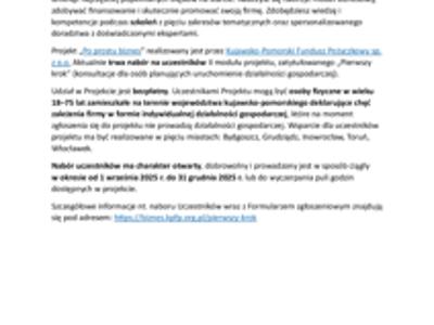 „Po prostu biznes” – Zbuduj swój pierwszy biznes! 2