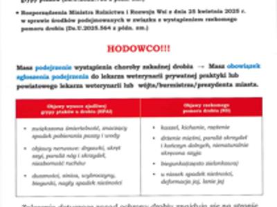  Ostrzeżenie: Wysoce zjadliwa grypa ptaków (HPAI) i rzekomy pomór drobiu (ND) w Polsce!  2