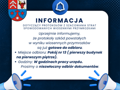 Odbiór protokołów dotyczących szkód spowodowanych przez przymrozki wiosenne