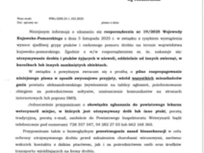 Powiatowy Lekarz Weterynarii w Aleksandrowie Kujawskim OSTRZEGA – Ryzyko Wystąpienia Grypy Ptaków i Rzekomego Pomoru Drobiu 1