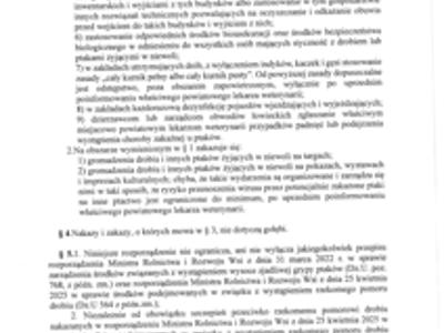 rozporządzenia Wojewody Kujawsko-Pomorskiego Nr 21/2025 z dnia 25 listopada 2025 r., uchylone zostały ograniczenia dla obszaru zapowietrzonego i zagrożonego, 2
