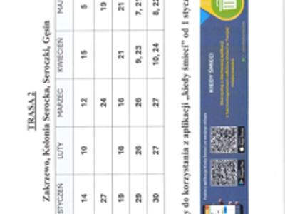 HARMONOGRAM ODPADÓW STYCZEN-CZERWIEC 2026