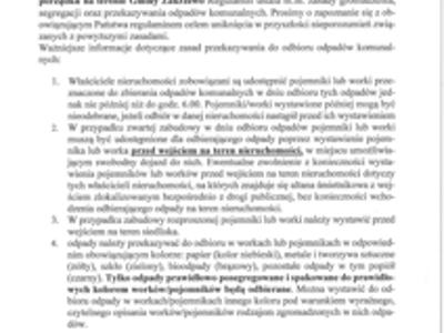 HARMONOGRAM ODPADÓW STYCZEN-CZERWIEC 2026