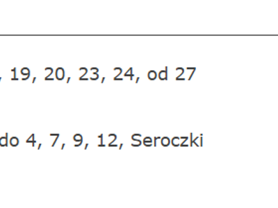 Informacja o przerwach w dostawie energii elektrycznej
