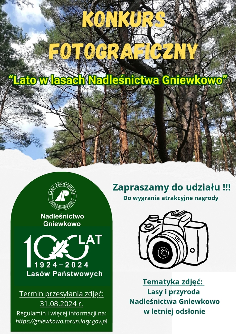 Konkurs fotograficzny Nadleśnictwa Gniewkowo
