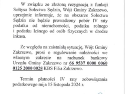 Kurenda Mieszkańcy Sędzin