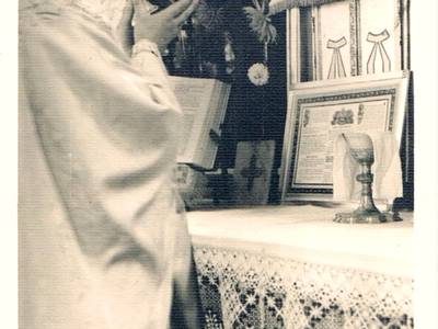 Alt= "Zdjęcie przedstawia księdza Alfonsa Rolnika. Zdjęcie z archiwum A. Rojka."