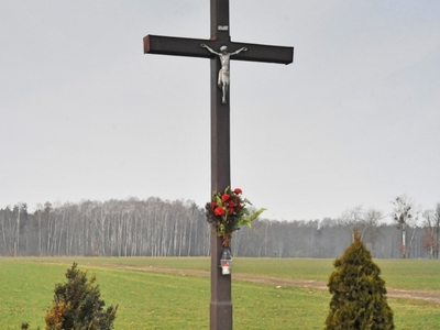 Alt="Kapliczka przy ulicy Brzezinkowskiej Glinica. Zdjęcie: K.Płuciennik"