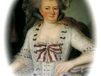 Alt:" Zdjęcie przedstawia obraz na którym jest Anna Barbara Teresa von Garnier."
