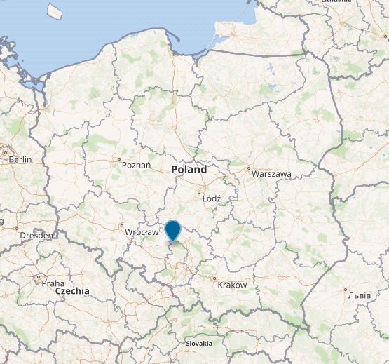 AltZdjęcie przedstawia mapę Polski z zaznaczoną Gminą Ciasną Źródło httpscommonswikimediaorgwikiCategoryCiasnamap0 [555x519]