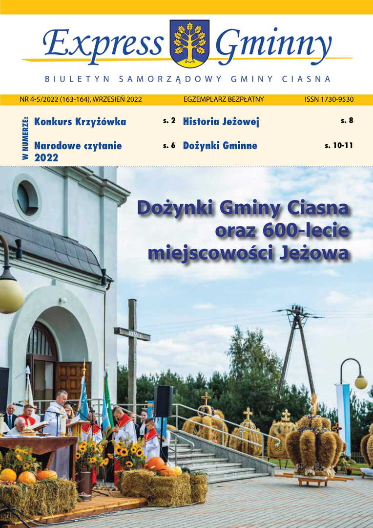 AltZdjęcie przedstawia okładkę wydawnictwa Express Gminny z października 2022r [1654x2339]