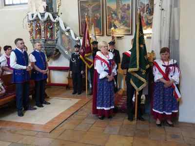 Alt="Zdjęcie przedstawia obchody Regionalnej Pielgrzymki Rolników do Sanktuarium Matki Bożej w Lubecku. Zdjęcia: udostępnione przez organizatora."
