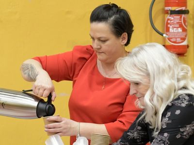 Alt="Zdjęcie przedstawia występy podczas Wielkiej Orkiestry Świątecznej Pomocy w Ciasnej. Zdjęcie: Radosław Gruca."