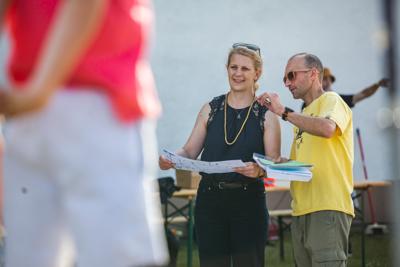 Alt="Zdjęcie przedstawia obchody Dni Gminy Ciasna 2023 wraz z Jublieuszem 20-lecia Mażoretek Copacabana."