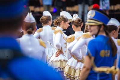 Alt="Zdjęcie przedstawia obchody Dni Gminy Ciasna 2023 wraz z Jublieuszem 20-lecia Mażoretek Copacabana."