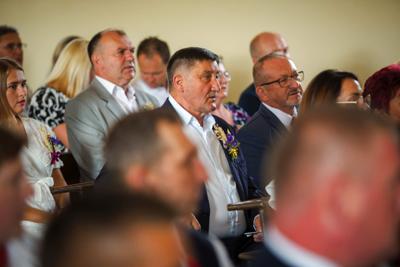 Alt=”Zdjęcie przedstawia obchody Dożynek Gminy Ciasna w Glinicy w dniu 1 września 2024 roku.”