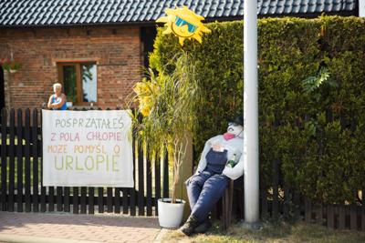 Alt=”Zdjęcie przedstawia obchody Dożynek Gminy Ciasna w Glinicy w dniu 1 września 2024 roku.”