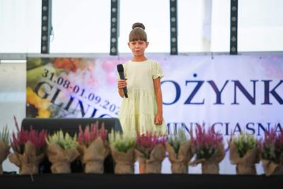 Alt=”Zdjęcie przedstawia obchody Dożynek Gminy Ciasna w Glinicy w dniu 1 września 2024 roku.”