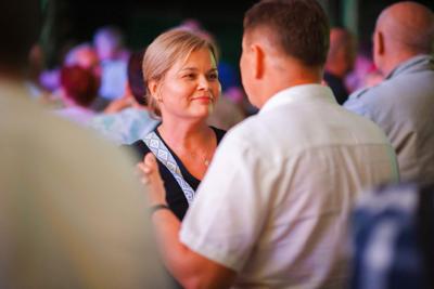 Alt=”Zdjęcie przedstawia obchody Dożynek Gminy Ciasna w Glinicy w dniu 1 września 2024 roku.”