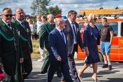 Alt="Zdjęcie przedstawia obchody Dożynek Gminy Ciasna w Wędzinie, które odbyły się 24 sierpnia 2025 roku."