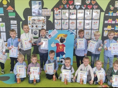 Alt="Zdjęcie przedstawia przedszkolaki ze Zborowskiego."