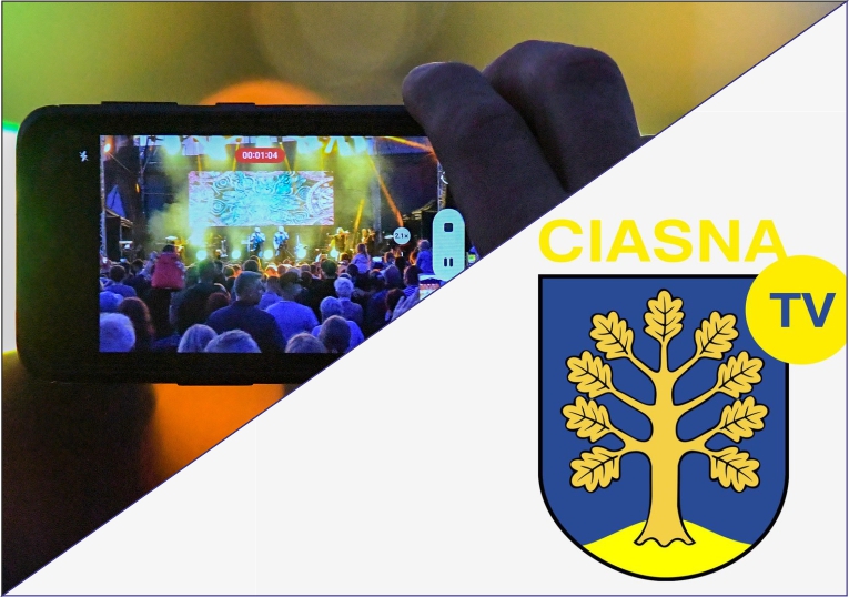 Alt="Plansza informacyjna o zawartości postu: zdjęcia oraz link do TvCiasna."