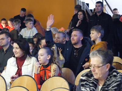 Alt="Zdjęcie przedstawia zorganizowaną przez mieszkańców gminy, imprezę charytatywną WOŚP, 2025 r."