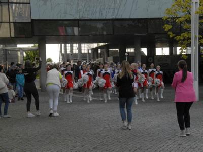 Alt="Zdjęcie przestawia obchody Jubileuszu Kleszczowskiej Orkiestry Dętej. Gminę Ciasna reprezentowała  Mała Orkiestra Dęta."