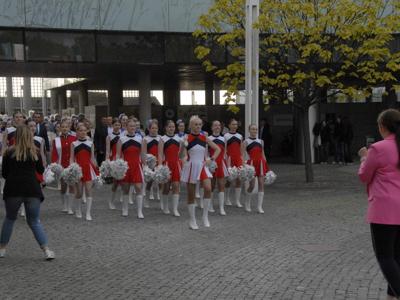 Alt="Zdjęcie przestawia obchody Jubileuszu Kleszczowskiej Orkiestry Dętej. Gminę Ciasna reprezentowała  Mała Orkiestra Dęta."