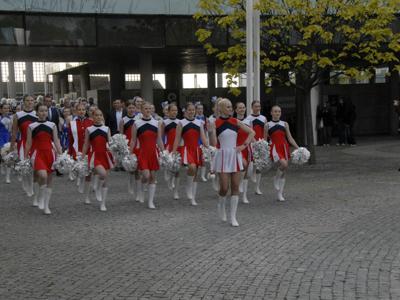 Alt="Zdjęcie przestawia obchody Jubileuszu Kleszczowskiej Orkiestry Dętej. Gminę Ciasna reprezentowała  Mała Orkiestra Dęta."