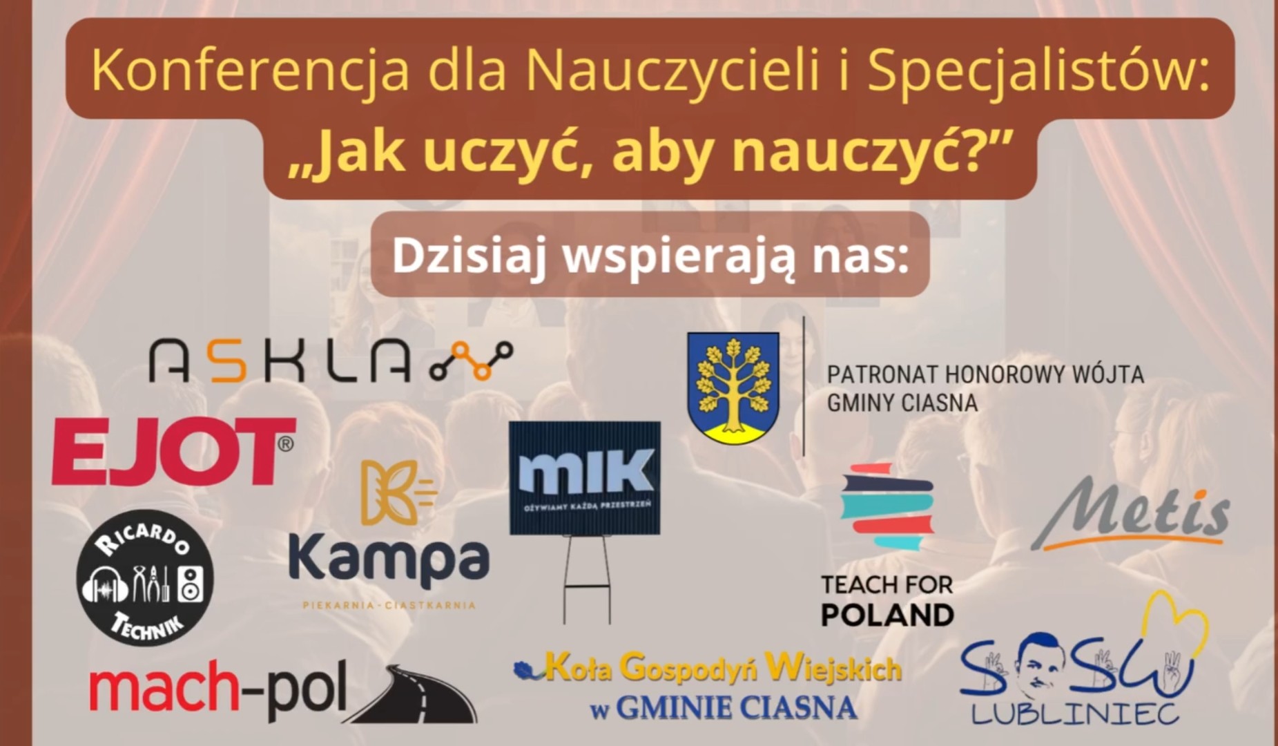 Alt="Zdjecie przedstawia Konferencję Pedagogiczną w Ciasnej."