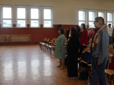 Alt="Zdjecie przedstawia Konferencję Pedagogiczną w Ciasnej."