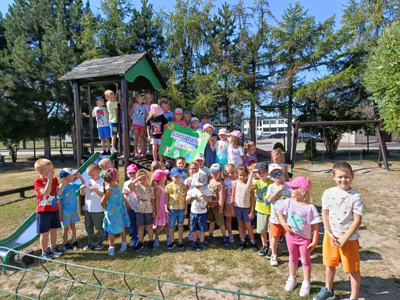 Alt:"Zdjęcie przedstawia aktywności przedszkolaków z Ciasnej."