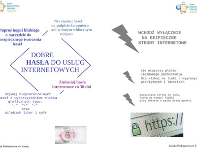 Alt= "Ulotka dla seniorów przygotowana przez uczniów Szkoły Podstawowej w Ciasnej. "
