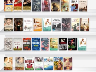 Alt="Zdjęcie przedstawia okładki nowych książek w bibliotece."