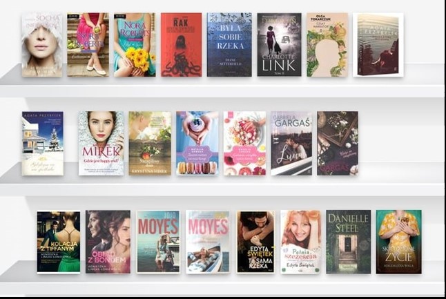 Alt="Zdjęcie przedstawia okładki nowych książek w bibliotece."