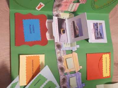 Alt= "Zdjęcie przedstawia prace konkursowe z III Gminny Konkurs Plastyczny "Mój zawód - moja pasja" – „My job- my passion”  SP Ciasna."