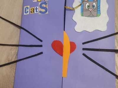 Alt= "Zdjęcie przedstawia prace konkursowe z III Gminny Konkurs Plastyczny "Mój zawód - moja pasja" – „My job- my passion”  SP Ciasna."