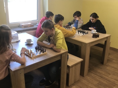 Alt="Szkolny Turniej na Mistrza Szach Mat w Szkole  w Zborowskiem."
