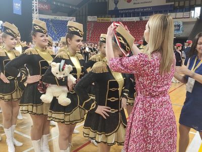 Alt="Mażoretki Copacabana podczas XXIII Mistrzostw Polski Mażoretek w Kędzierzynie-Koźlu."