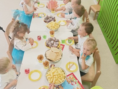 Alt="Zdjęcie przedstawia obchody Dnia Dziecka w Klubie Malucha w Ciasnej."