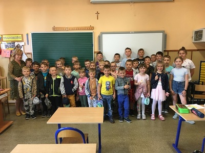 Alt="Zdjęcie przedstawia przedszkolaki z Ciasnej."